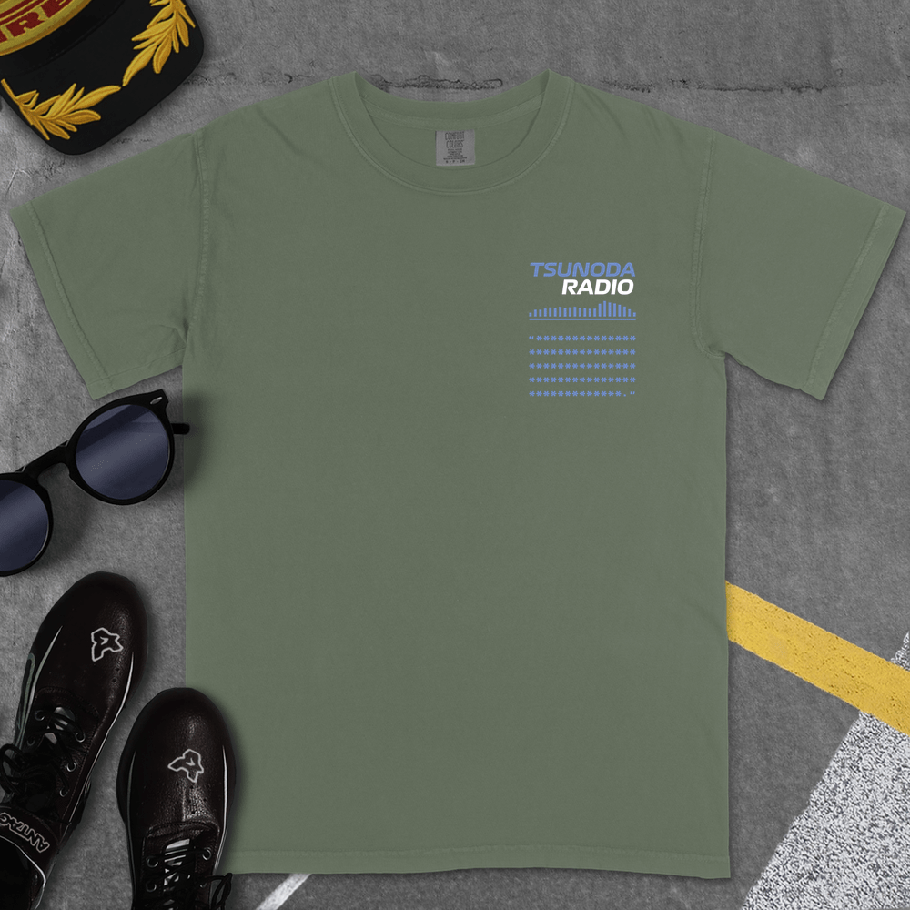 T-Shirt Moss / S TSUNODA RADIO T-SHIRT