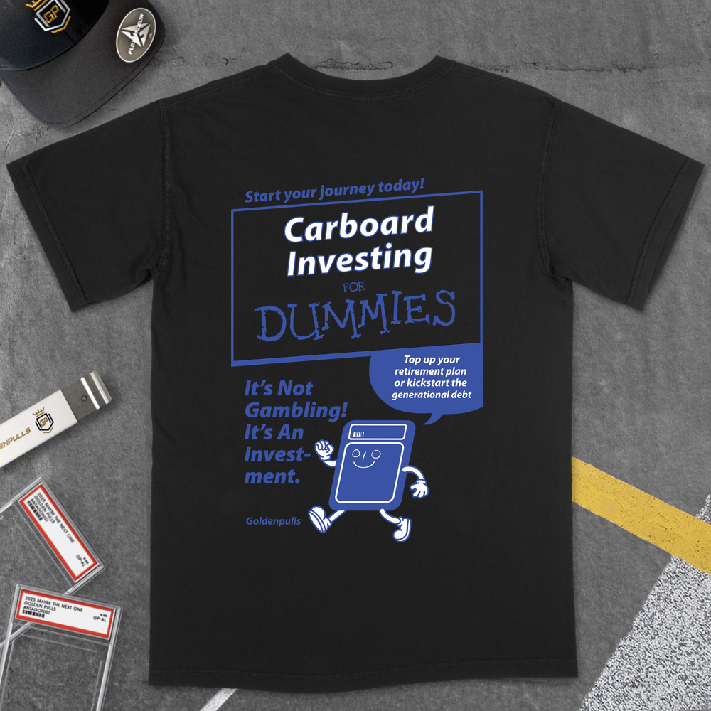 T-Shirt Black / S [GOLDENPULLS] CARDBOARD INVESTING FOR DUMMIES T-SHIRT
