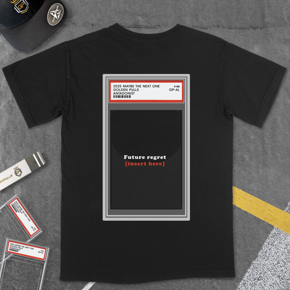 T-Shirt Black / S [GOLDENPULLS] FUTURE REGRET T-SHIRT