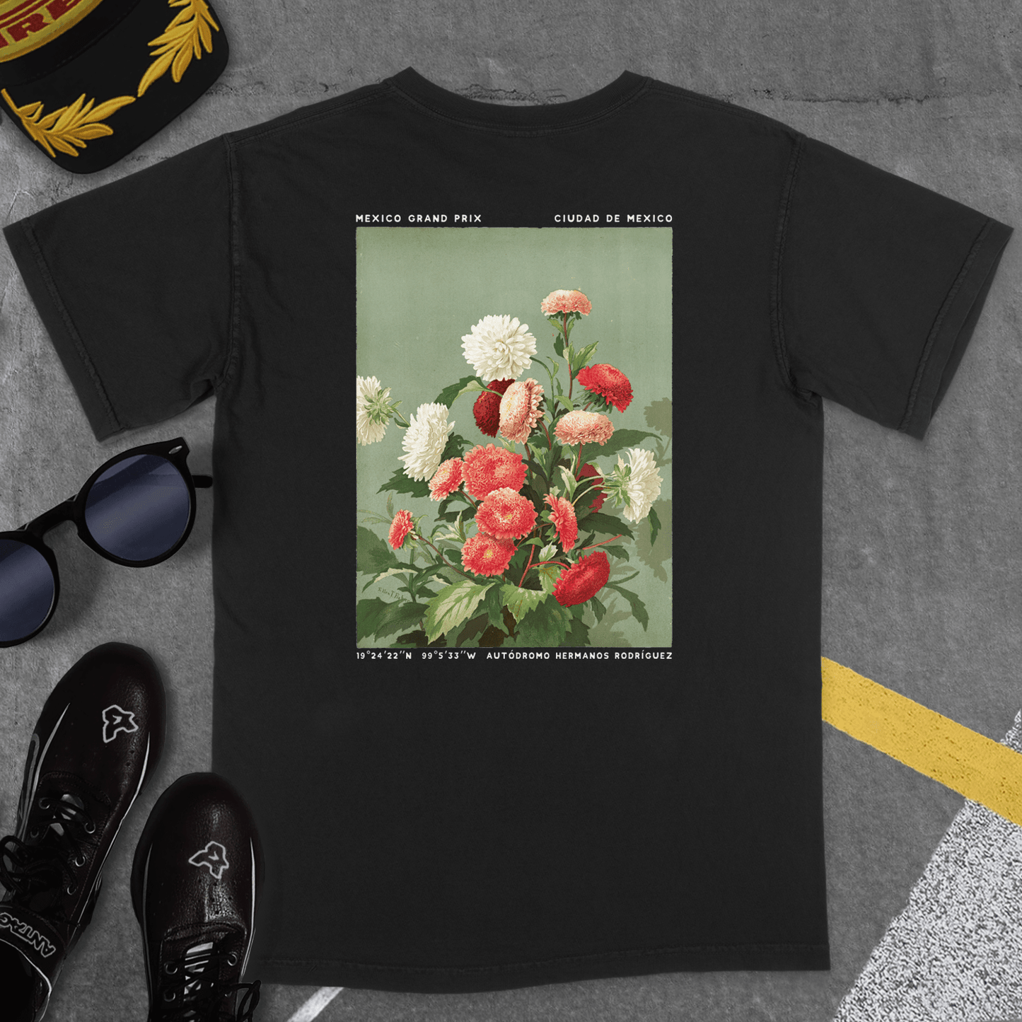 T-Shirt Black / S MEXICO GP FLORAL T-SHIRT