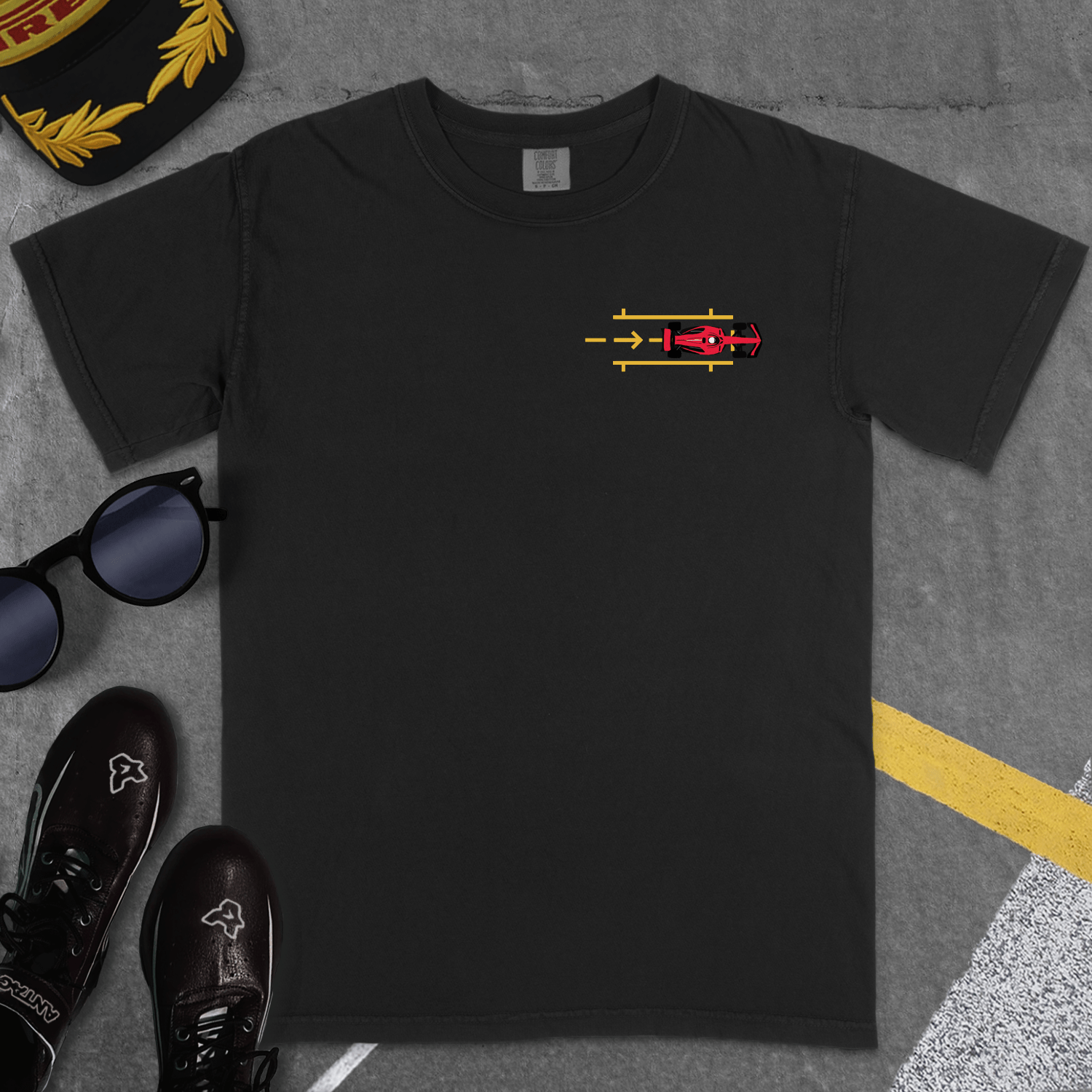 T-Shirt Black / S PITSTOP T-SHIRT (FER)