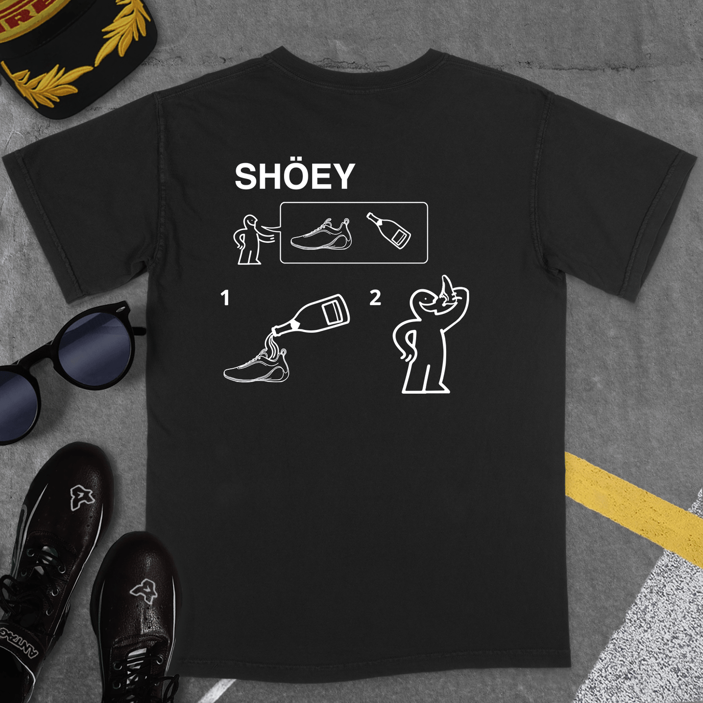 T-Shirt Black / S SHOEY INSTRUCTION MANUAL T-SHIRT