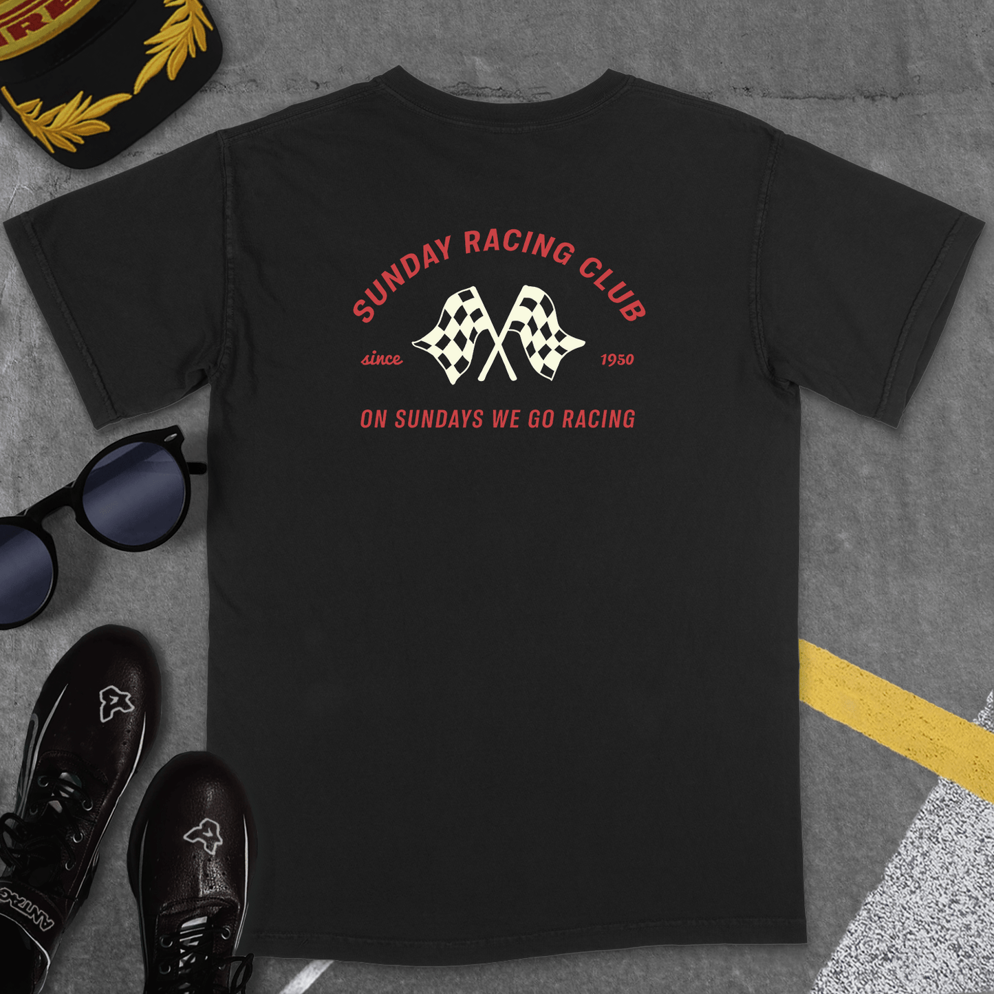 T-Shirt Black / S SUNDAY RACING CLUB II T-SHIRT (VOL.1)