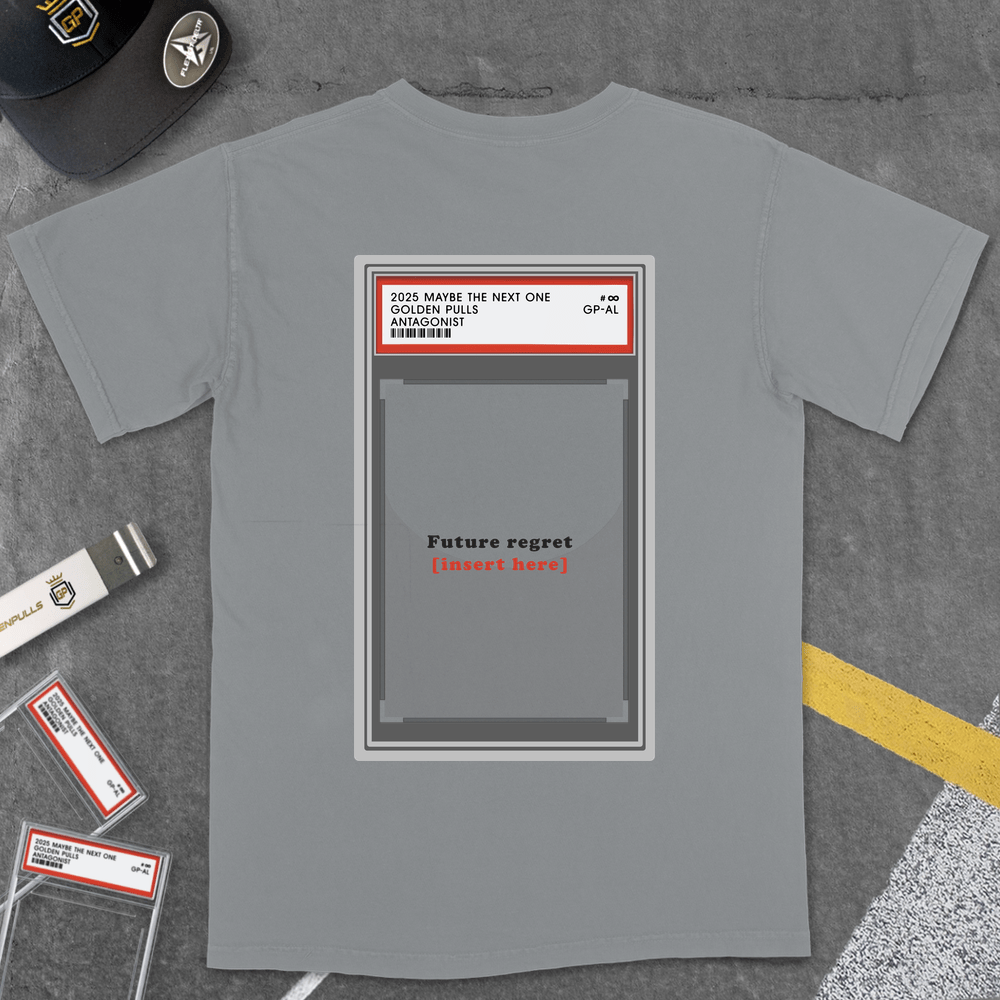 T-Shirt Grey / S [GOLDENPULLS] FUTURE REGRET T-SHIRT