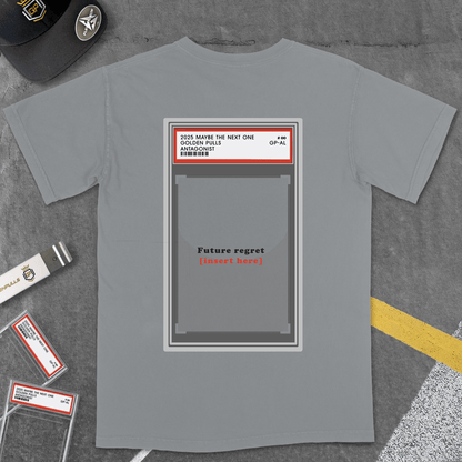 T-Shirt Grey / S [GOLDENPULLS] FUTURE REGRET T-SHIRT