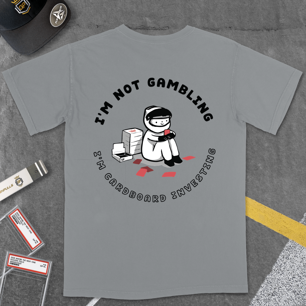 T-Shirt Grey / S [GOLDENPULLS] I'M CARDBOARD INVESTING T-SHIRT