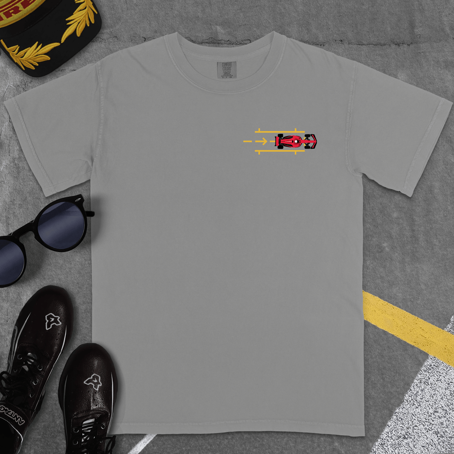 T-Shirt Grey / S PITSTOP T-SHIRT (FER)