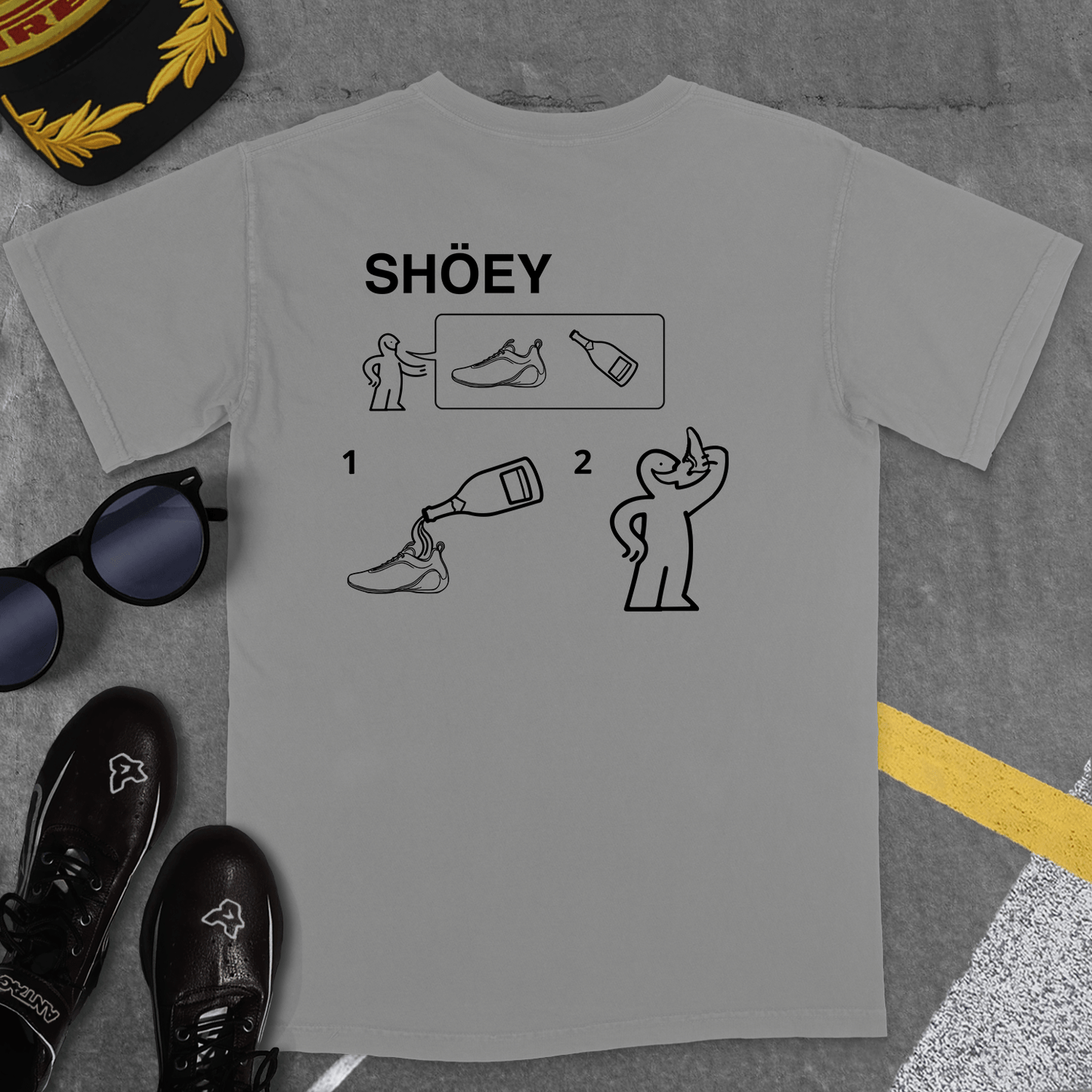 T-Shirt Grey / S SHOEY INSTRUCTION MANUAL T-SHIRT