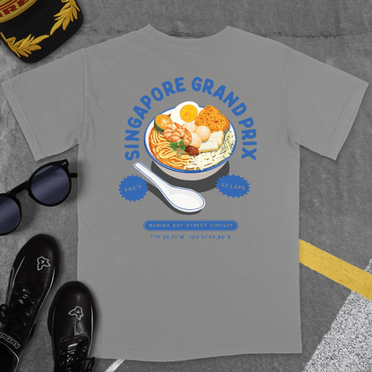 T-Shirt Grey / S SINGAPORE GP NOODS T-SHIRT (LAKSA)