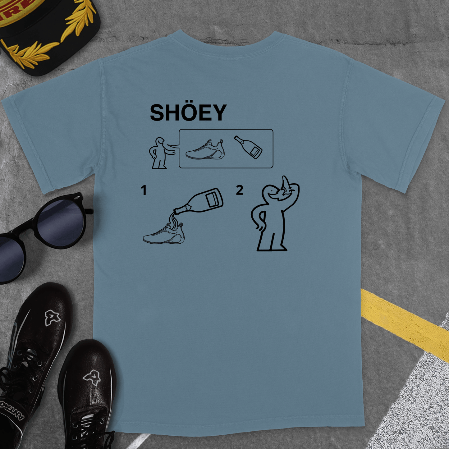 T-Shirt Ice Blue / S SHOEY INSTRUCTION MANUAL T-SHIRT