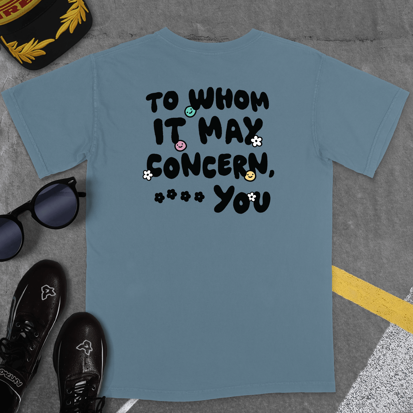 T-Shirt Ice Blue / S TO WHOM IT MAY CONCERN T-SHIRT (BOTTAS)