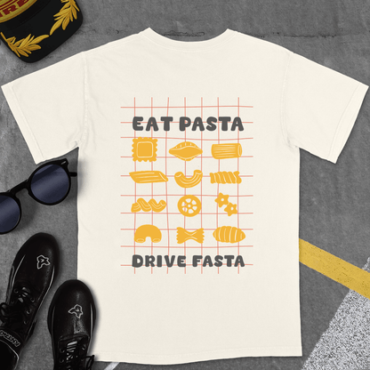 T-Shirt Ivory / S EAT PASTA DRIVE FASTA T-SHIRT (MONZA)