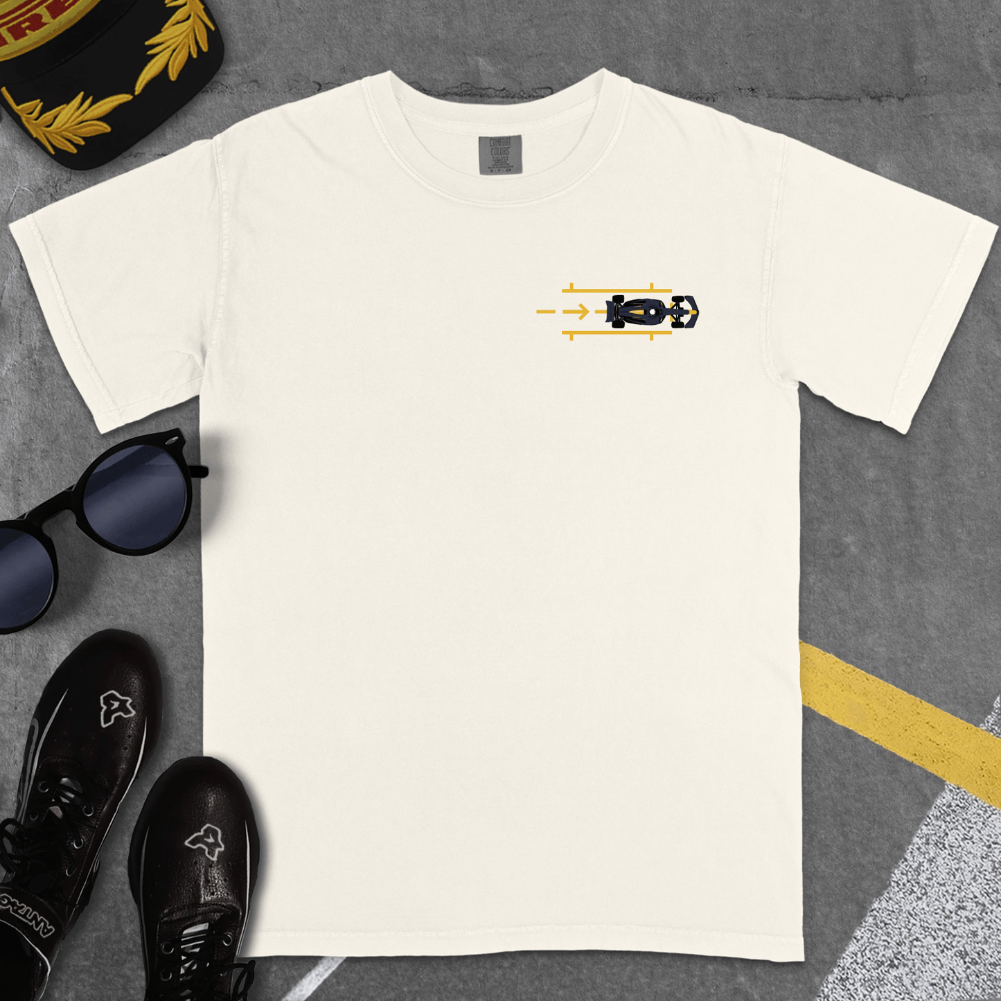 T-Shirt Ivory / S PITSTOP T-SHIRT (RBR)