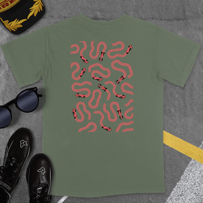 T-Shirt Moss / S JUST CARS GOING ROUND IN CIRCLES T-SHIRT