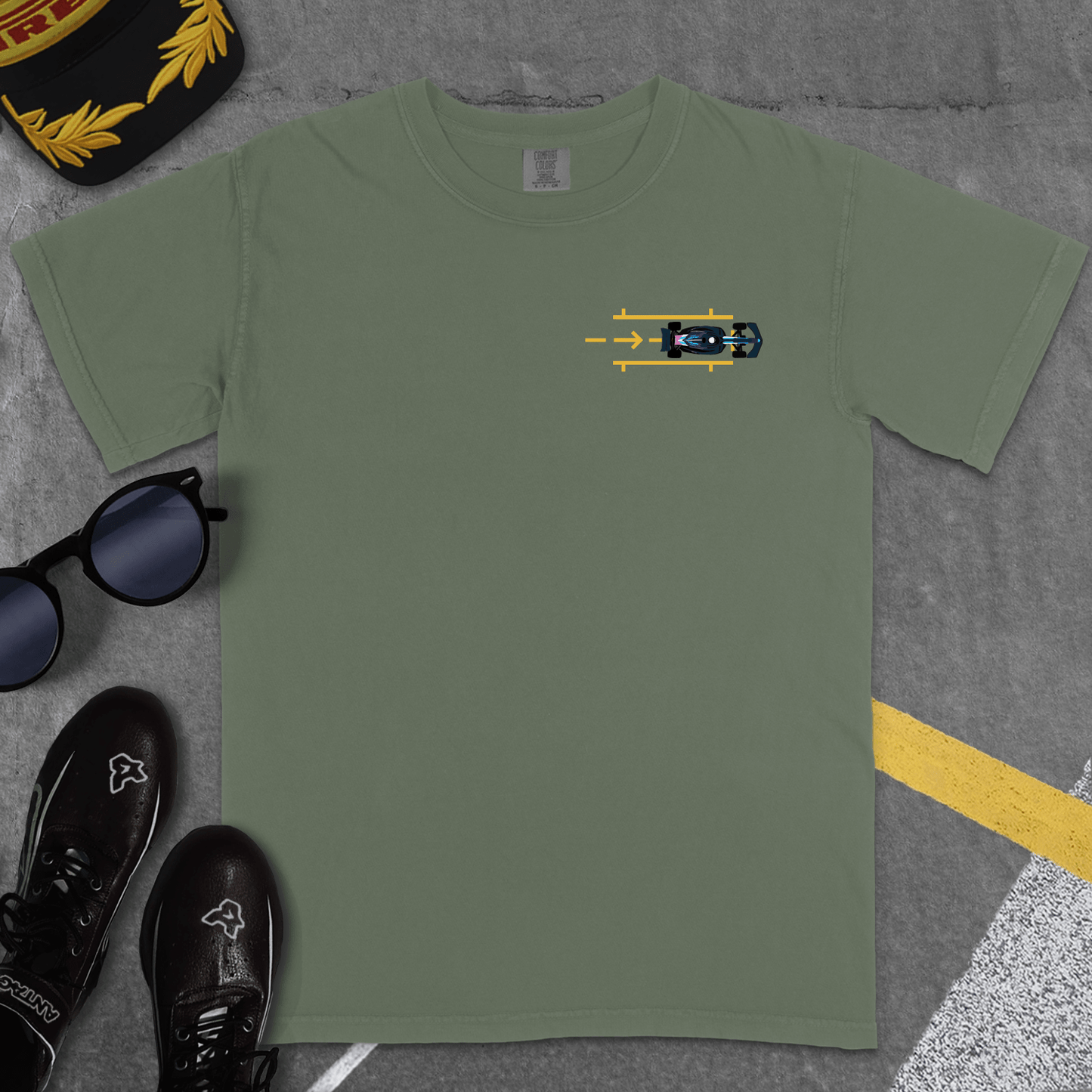 T-Shirt Moss / S PITSTOP T-SHIRT (ALP)