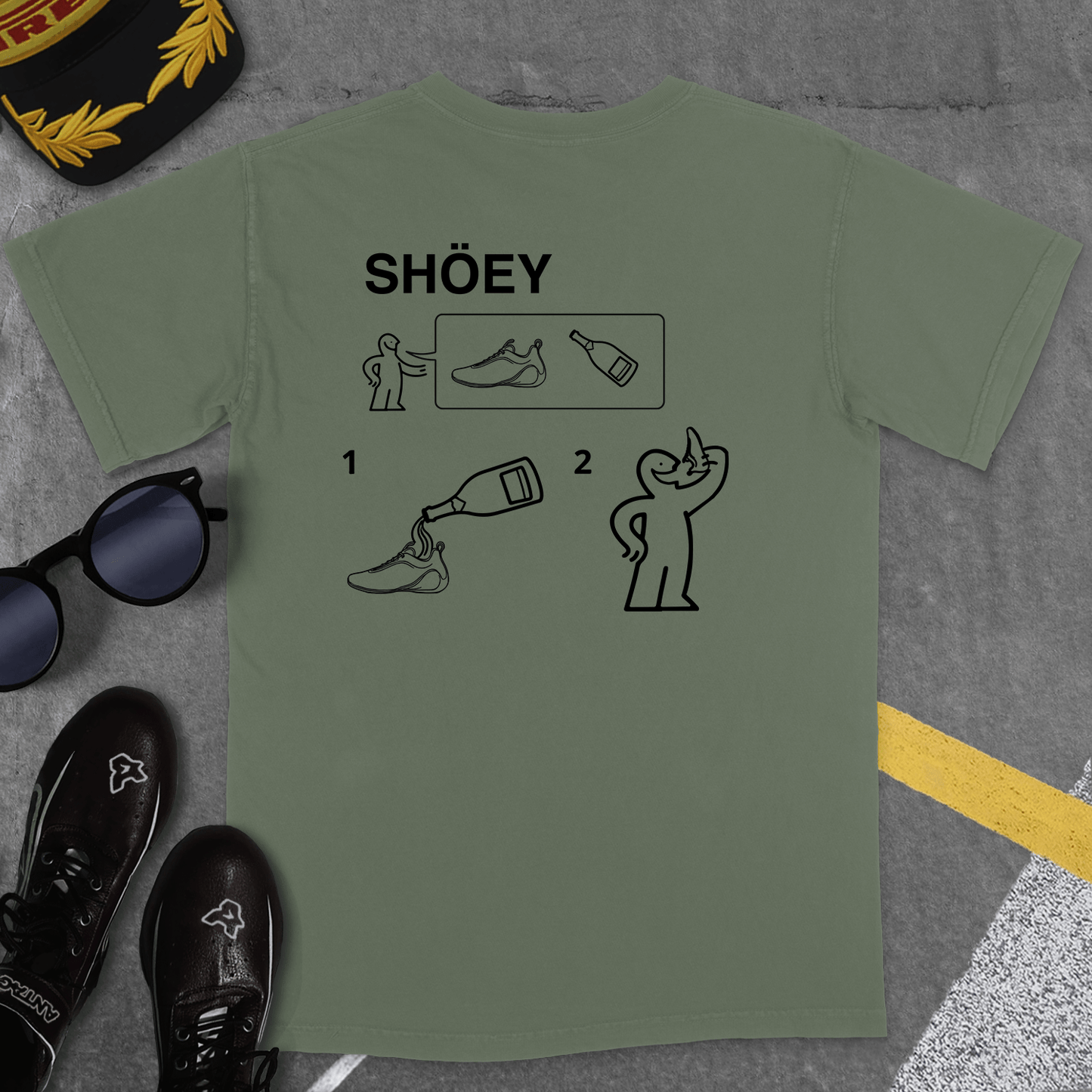 T-Shirt Moss / S SHOEY INSTRUCTION MANUAL T-SHIRT