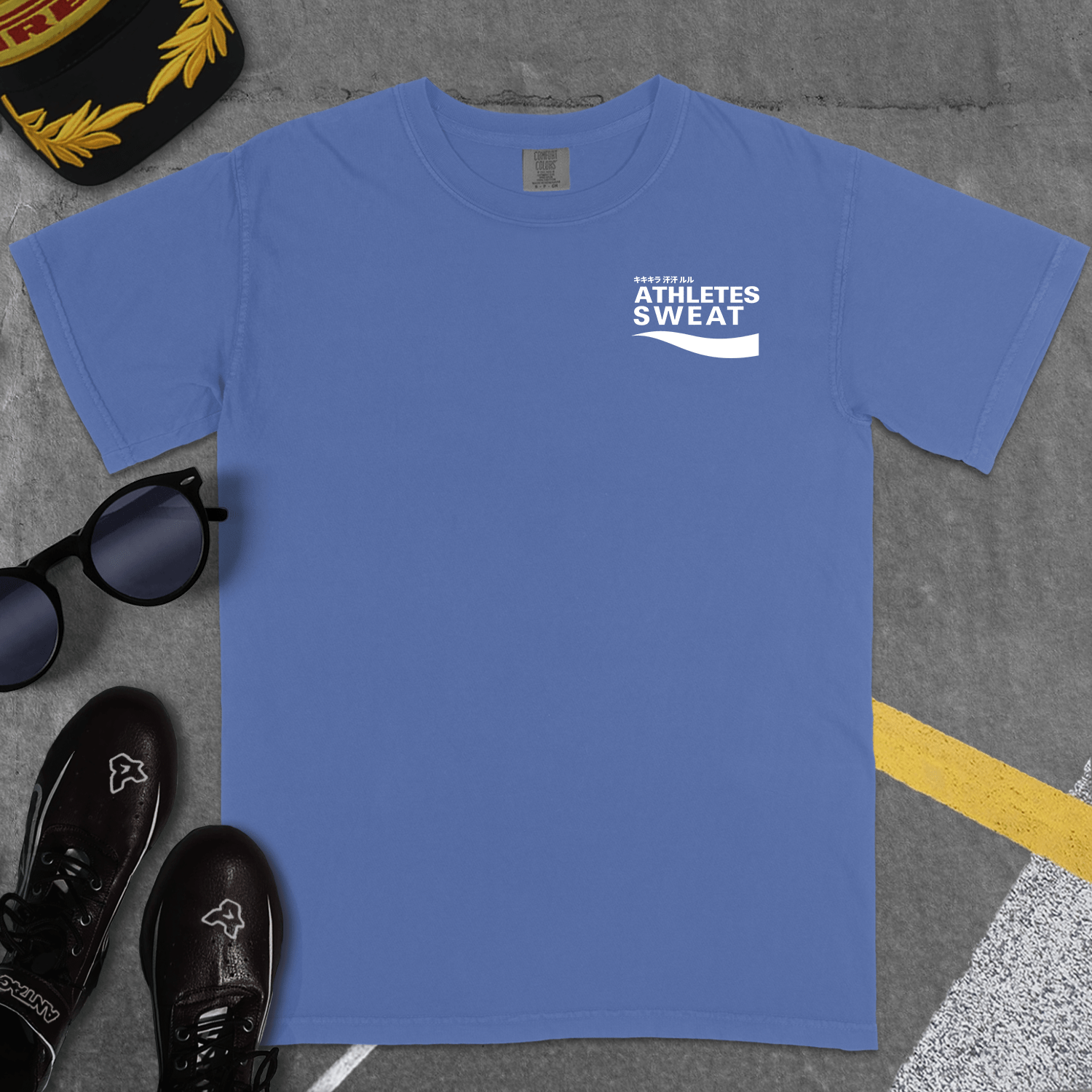 T-Shirt Mystic Blue / S ATHLETES SWEAT T-SHIRT (KI KI KI RA)
