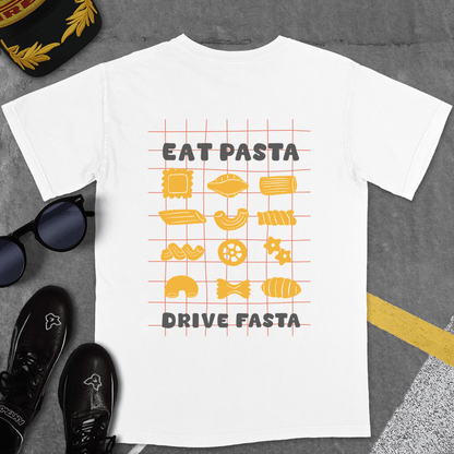 T-Shirt White / S EAT PASTA DRIVE FASTA T-SHIRT (MONZA)