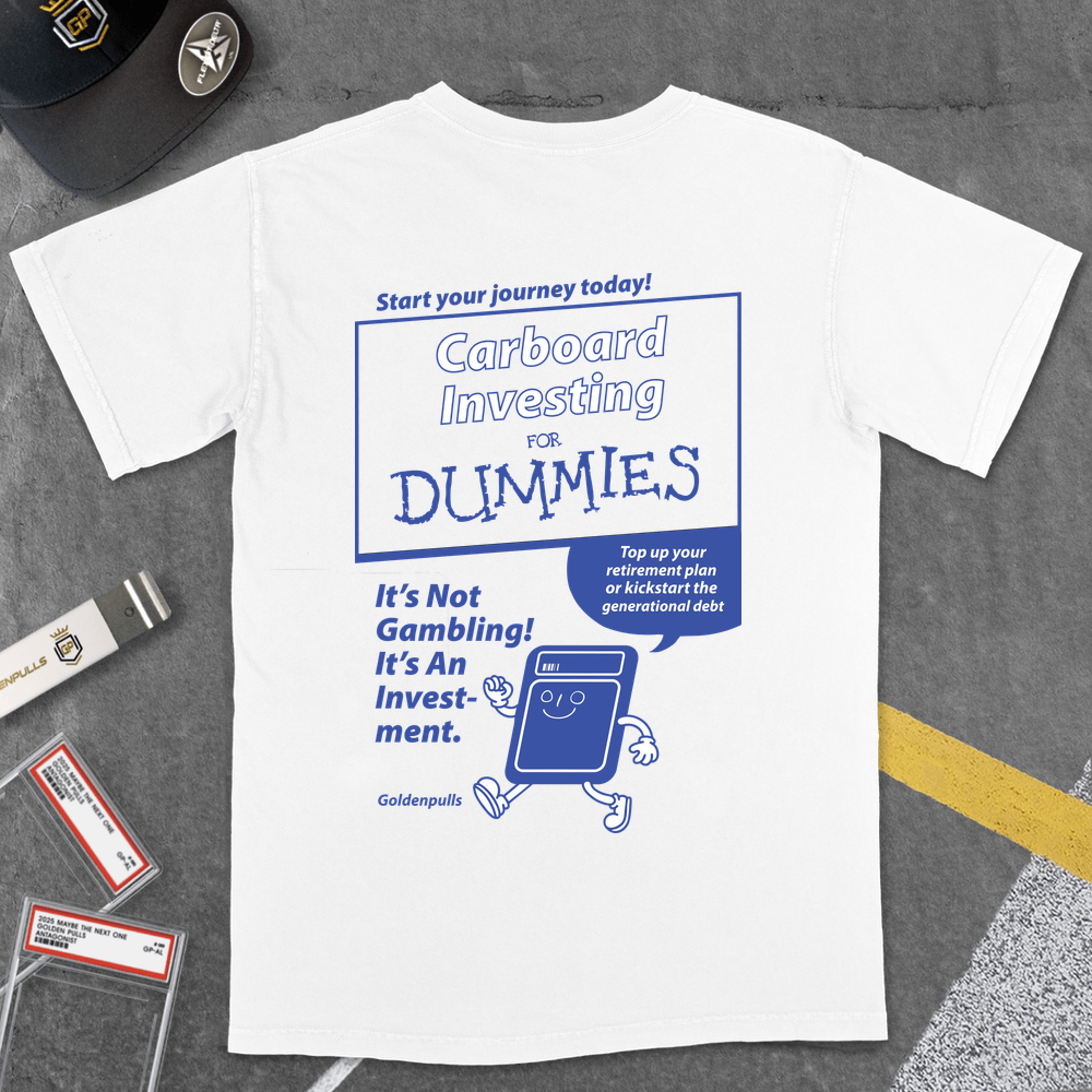 T-Shirt White / S [GOLDENPULLS] CARDBOARD INVESTING FOR DUMMIES T-SHIRT