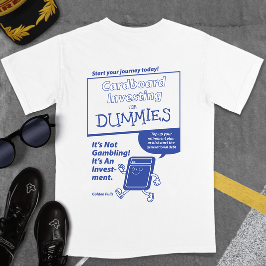T-Shirt White / S [GOLDENPULLS] CARDBOARD INVESTING FOR DUMMIES T-SHIRT