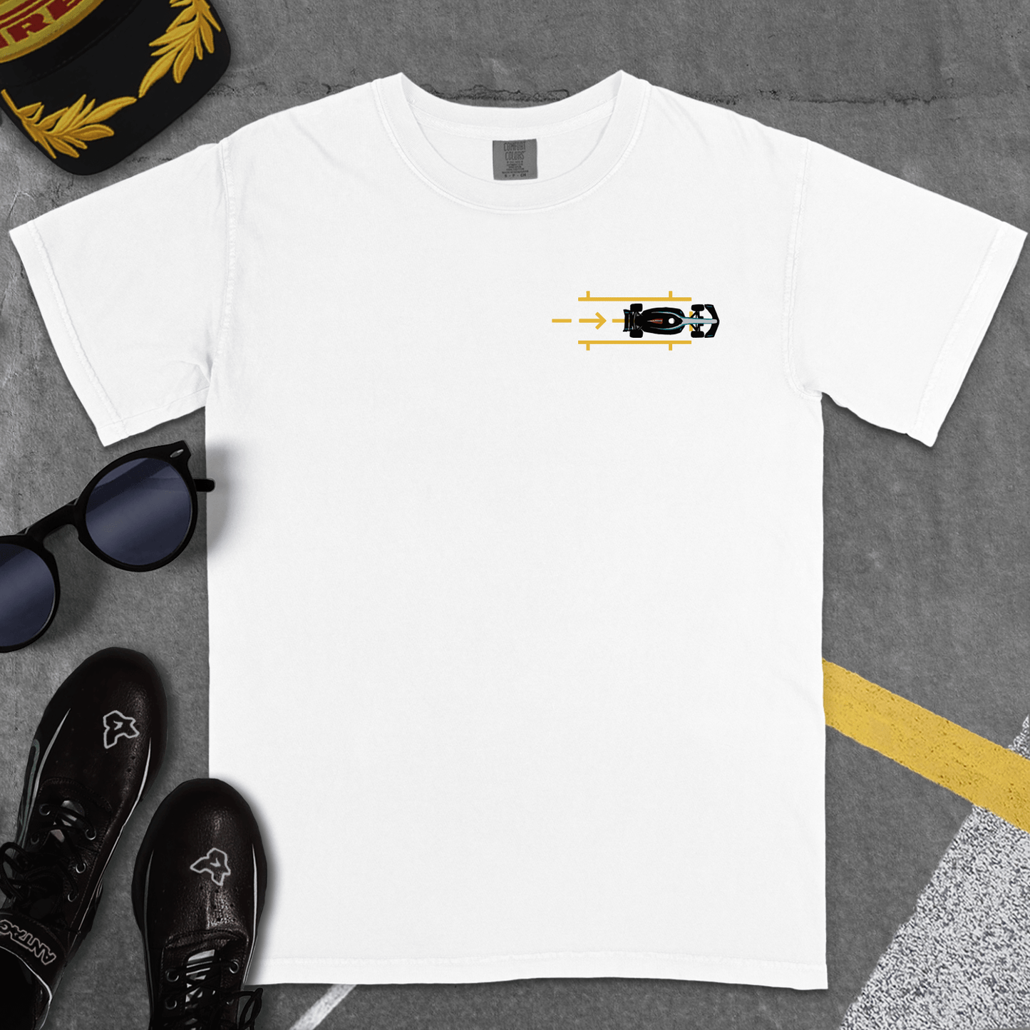 T-Shirt White / S PITSTOP T-SHIRT (MER)