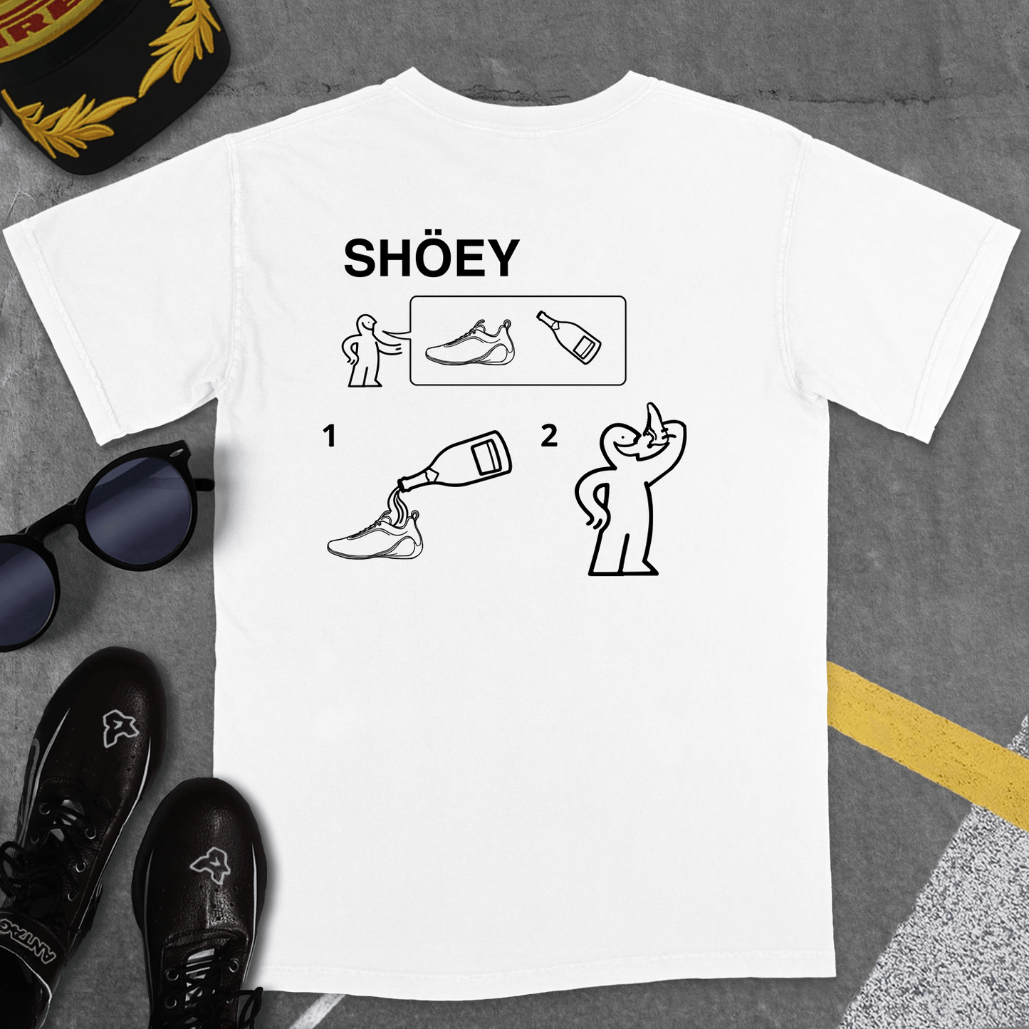 T-Shirt White / S SHOEY INSTRUCTION MANUAL T-SHIRT