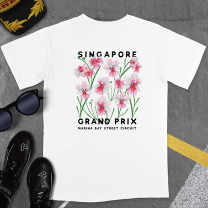 T-Shirt White / S SINGAPORE GP FLORAL T-SHIRT (VANDA MISS JOAQUIM)