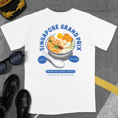 T-Shirt White / S SINGAPORE GP NOODS T-SHIRT (LAKSA)